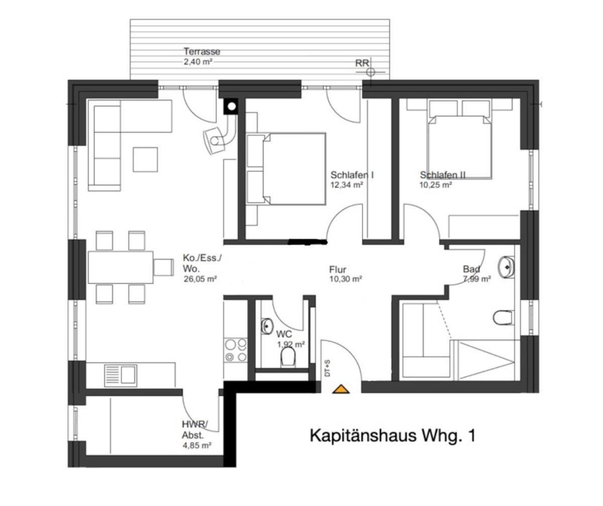 Kapitaenshaus 1 Apartment Kellenhusen Exterior foto